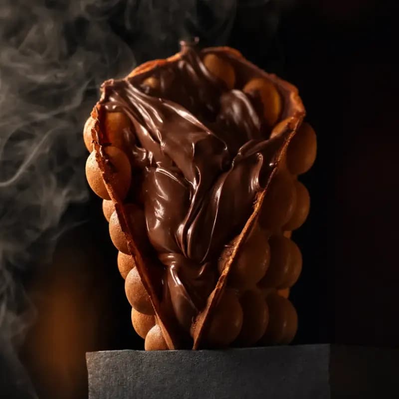 Bubble Waffles Nutella — Nanis Burger