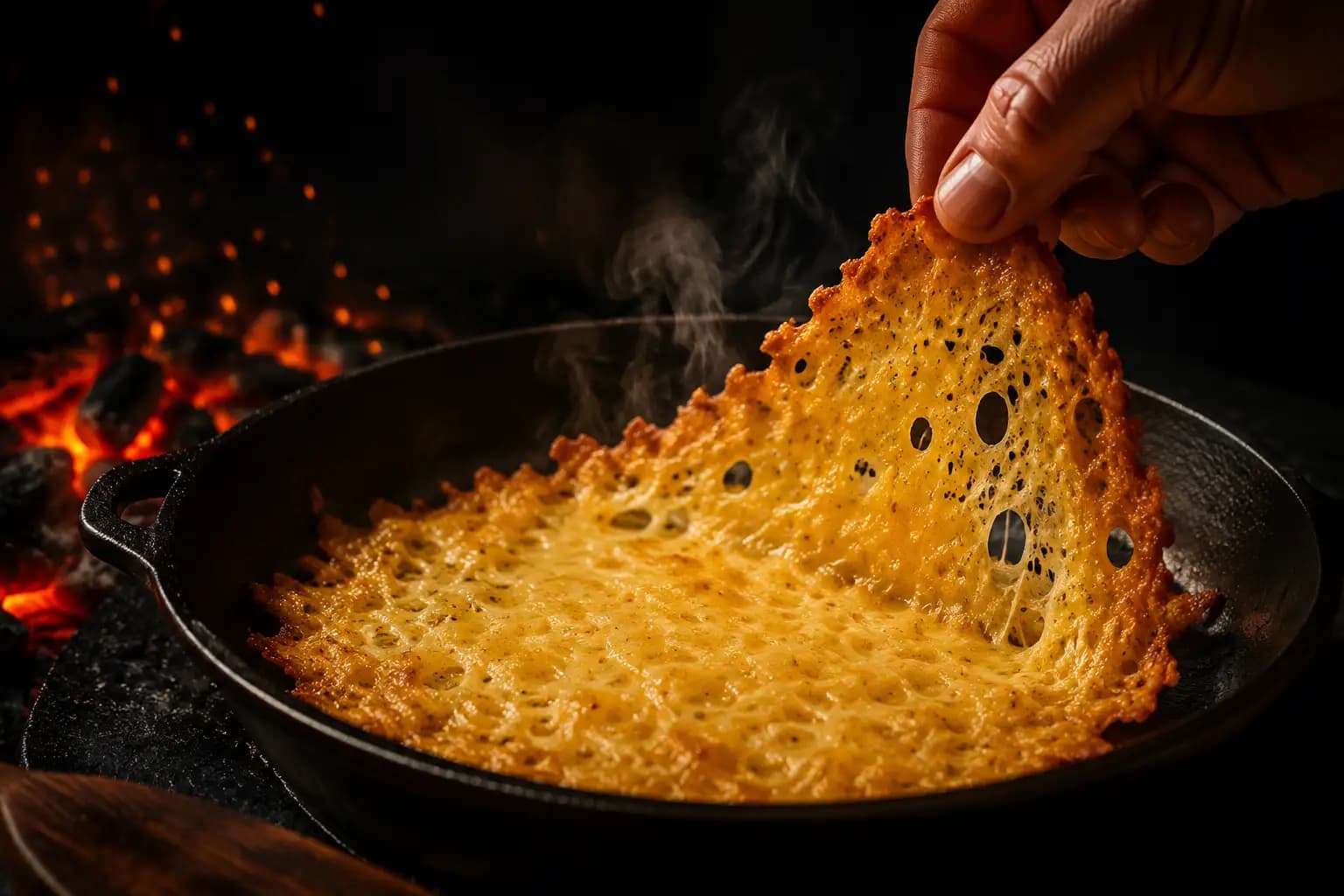El crocante de queso herreño, paso a paso — Secretos a Voces